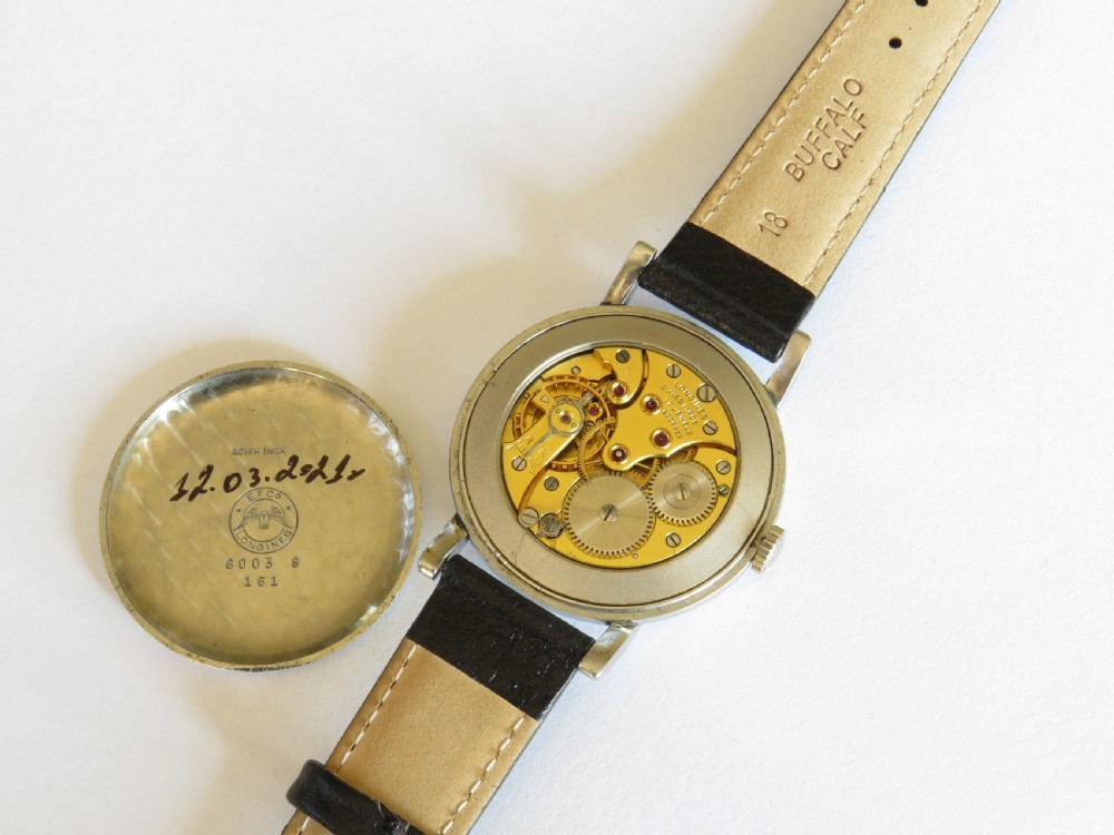 Gents over-sized Longines wrist watch, 1950 View III