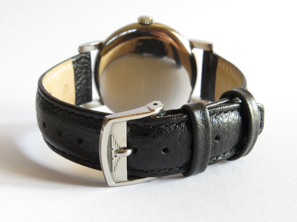 Gents over-sized Longines wrist watch, 1950 View V