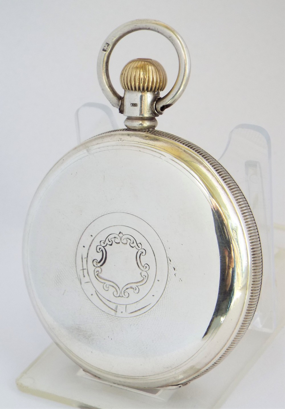 Antique silver Rode Watch Co pocket watch. 1929. View II