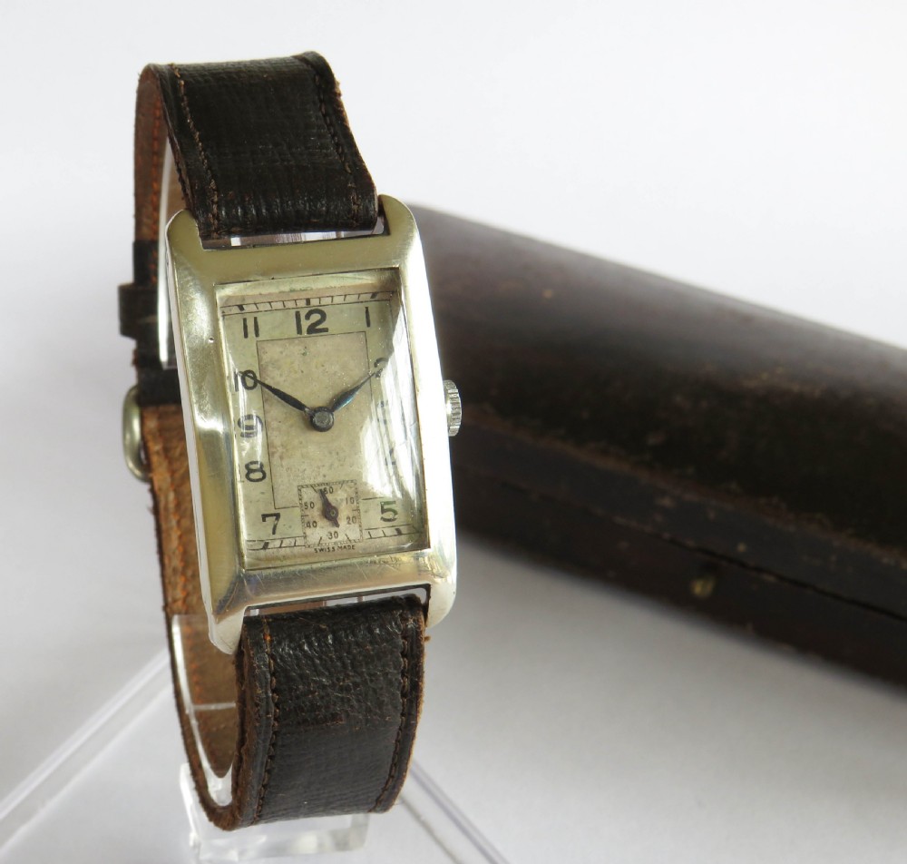 Silver mid-size wrist watch, 1935 View II