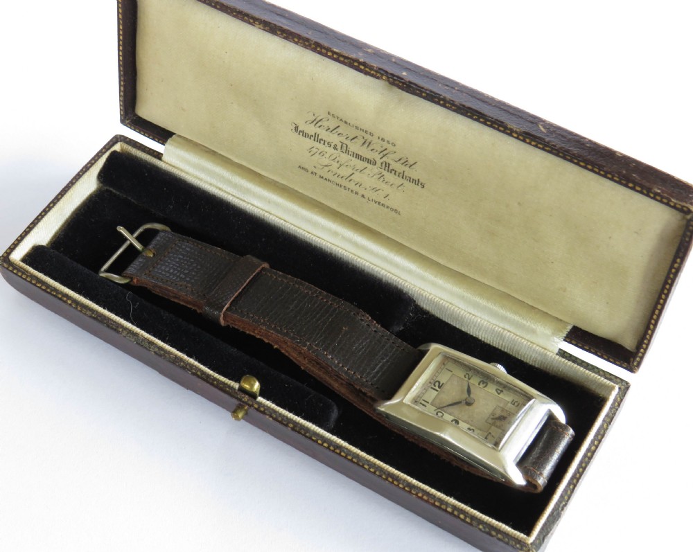 Silver mid-size wrist watch, 1935 View III