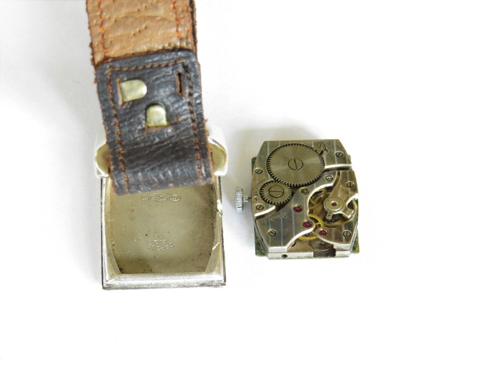 Silver mid-size wrist watch, 1935 View IV