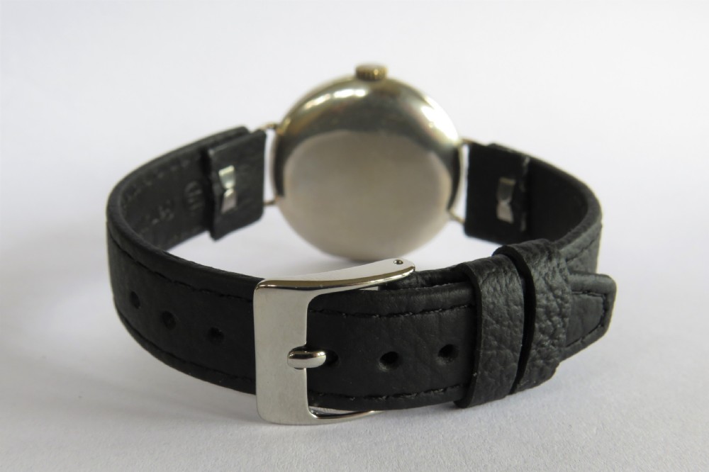 Gents antique silver Omega trench watch, c1914 View VI