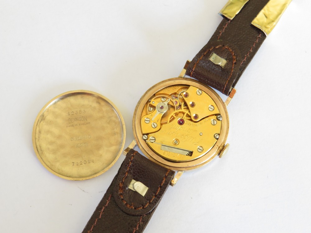 Gents 9ct gold Smiths watch for J W Benson View V