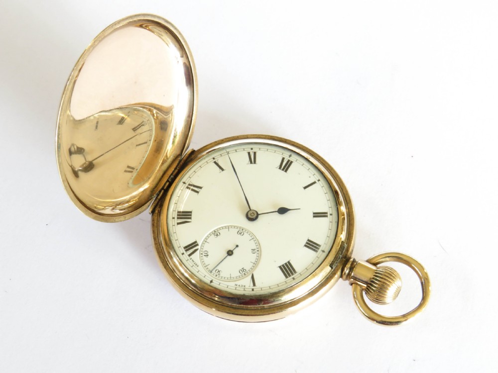 1920s Cyma full hunter pocket watch. View II