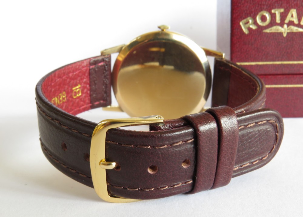 Gents 9ct gold Rotary wrist watch, 1965 View IV
