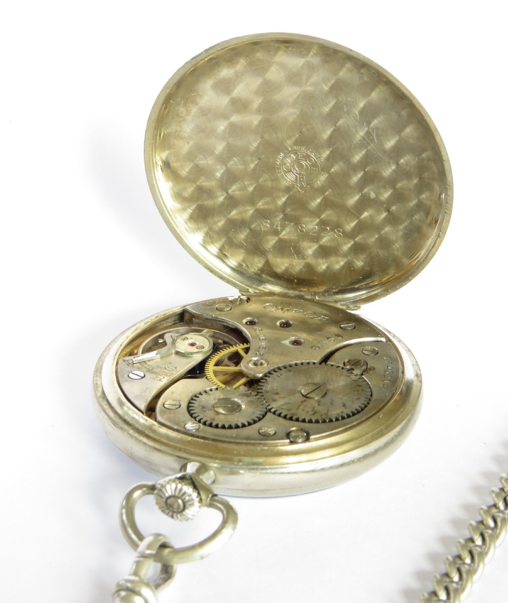 1930s Omega pocket watch with chain View IV