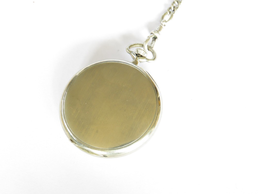 1930s Omega pocket watch with chain View V