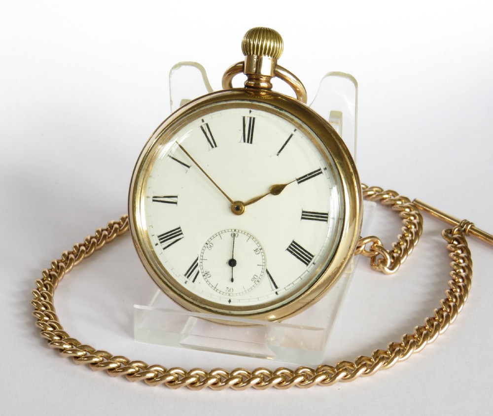 Antique Omega pocket watch and chain