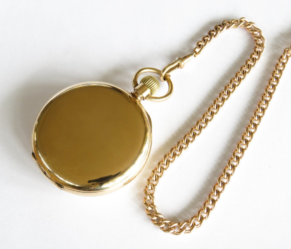 Antique Omega pocket watch and chain View V