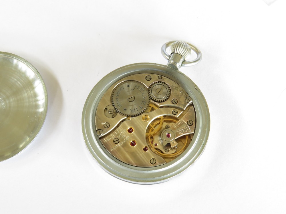 1940s Helvetia military pocket watch View III