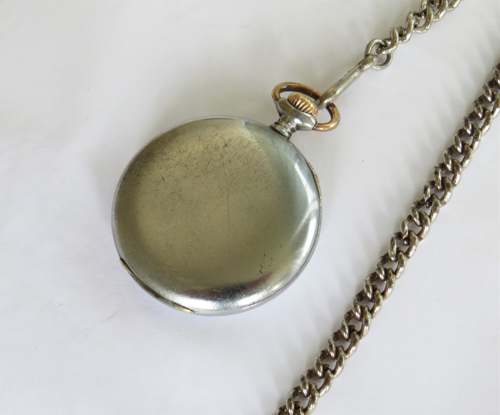 Antique Zenith pocket watch and chain View IV