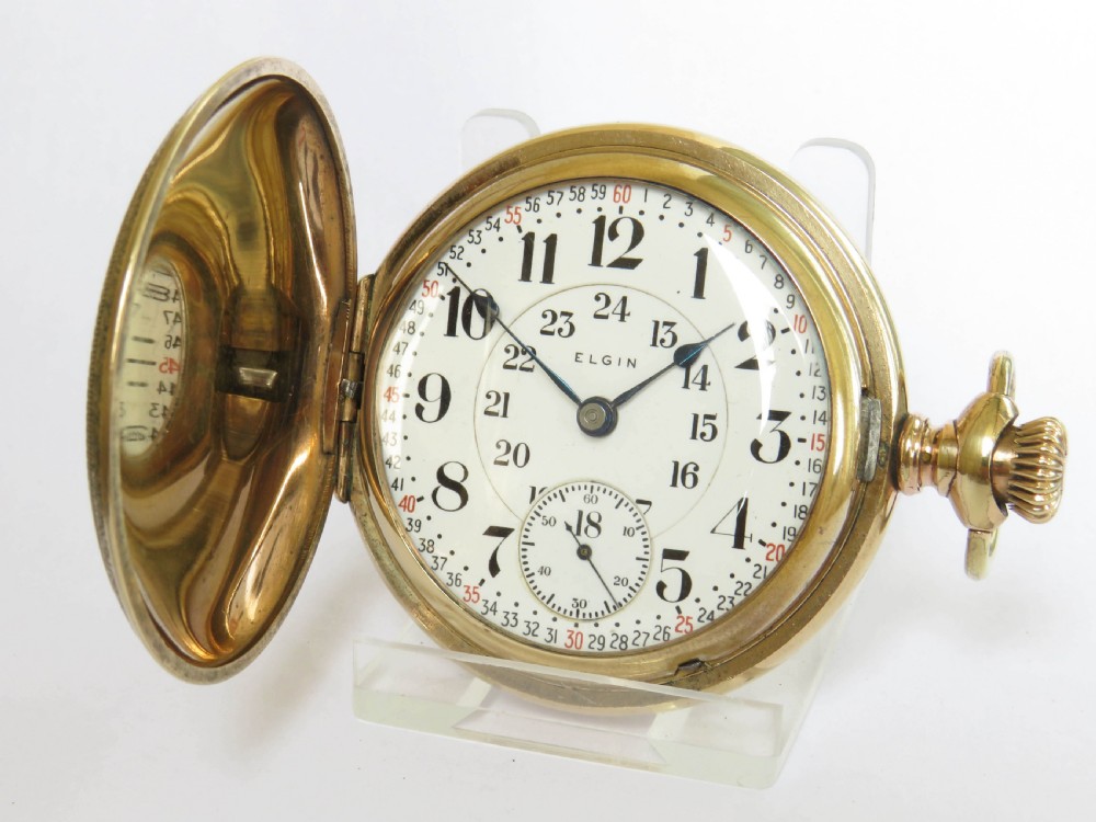 1905 Elgin railroad full hunter pocket watch