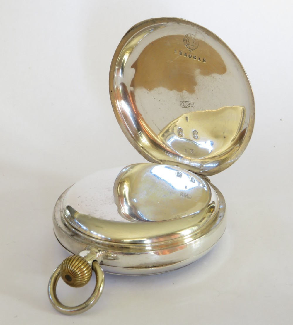 Antique silver Omega pocket watch View II