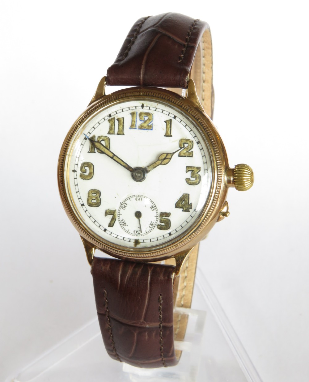 Gents 9ct gold wrist watch, 1926