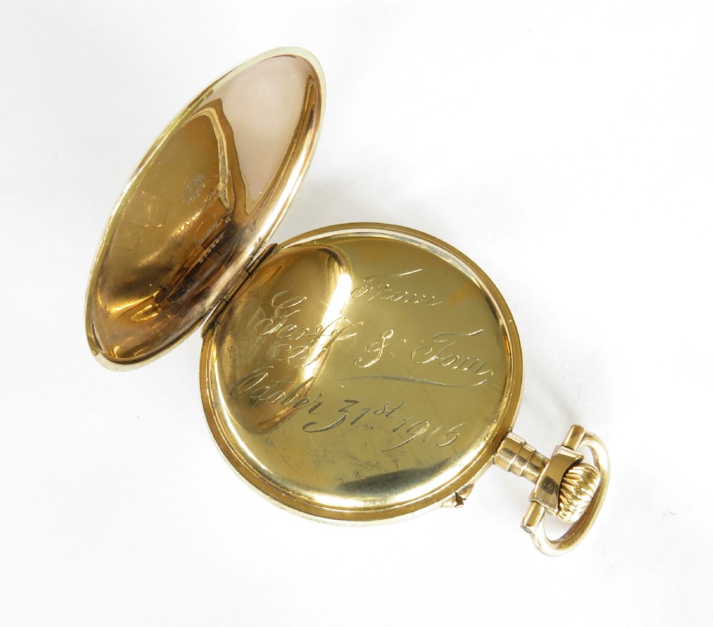 Antique WW1 era pocket watch View V