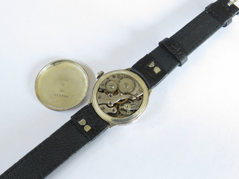 Antique silver wrist watch, 1926 View III