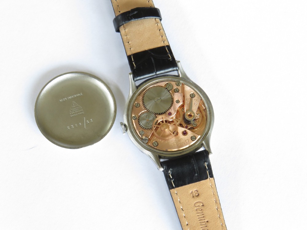 Gents Omega ‘honeycomb dial’ wrist watch, 1954 View III
