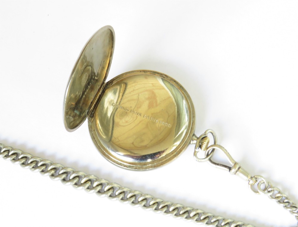 Antique Zenith pocket watch and chain View IV