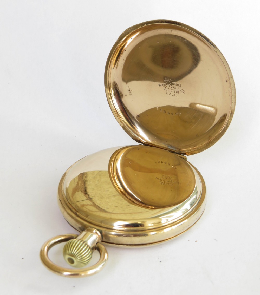 Antique 1920s Cudos full hunter pocket watch View IV