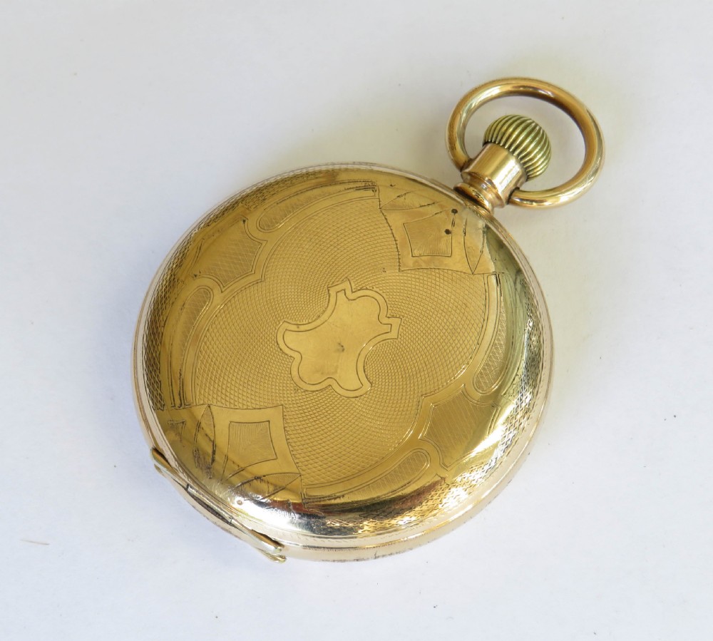 Antique 1920s Cudos full hunter pocket watch View V