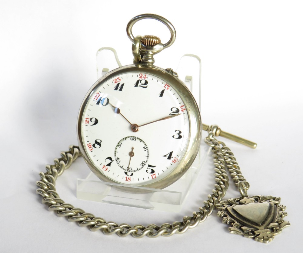 1920s Thiel pocket watch and chain