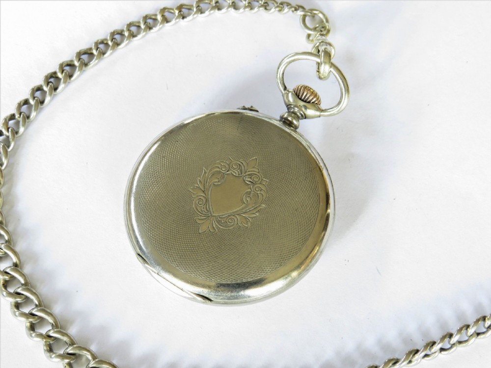 1920s Thiel pocket watch and chain View V