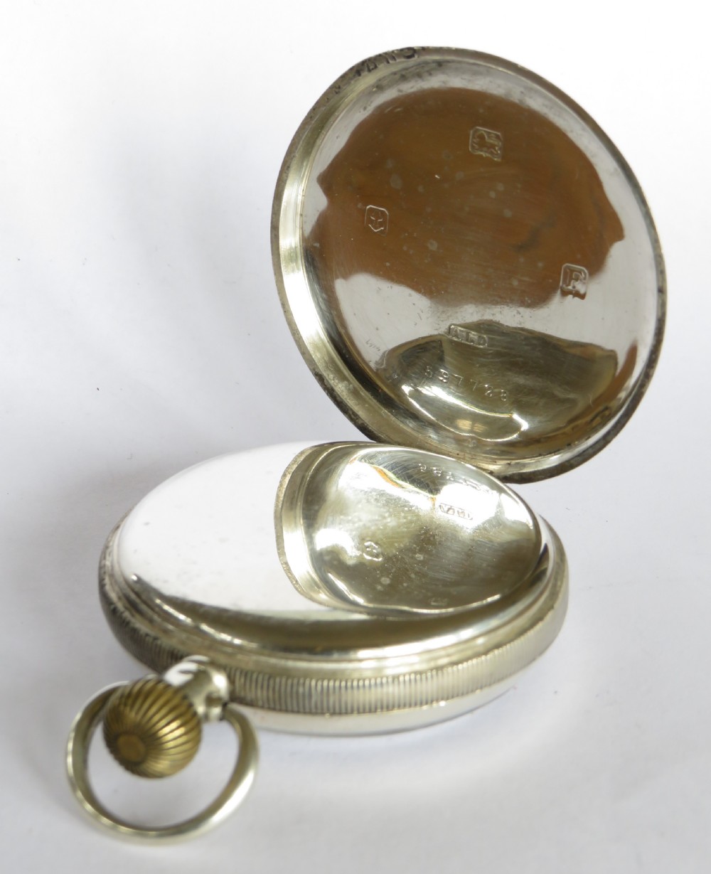 Silver Revue pocket watch for J W Benson. 1930 View IV