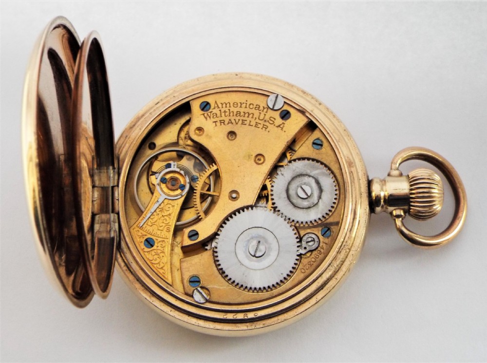 Waltham Traveler full hunter pocket watch, 1905. View VI