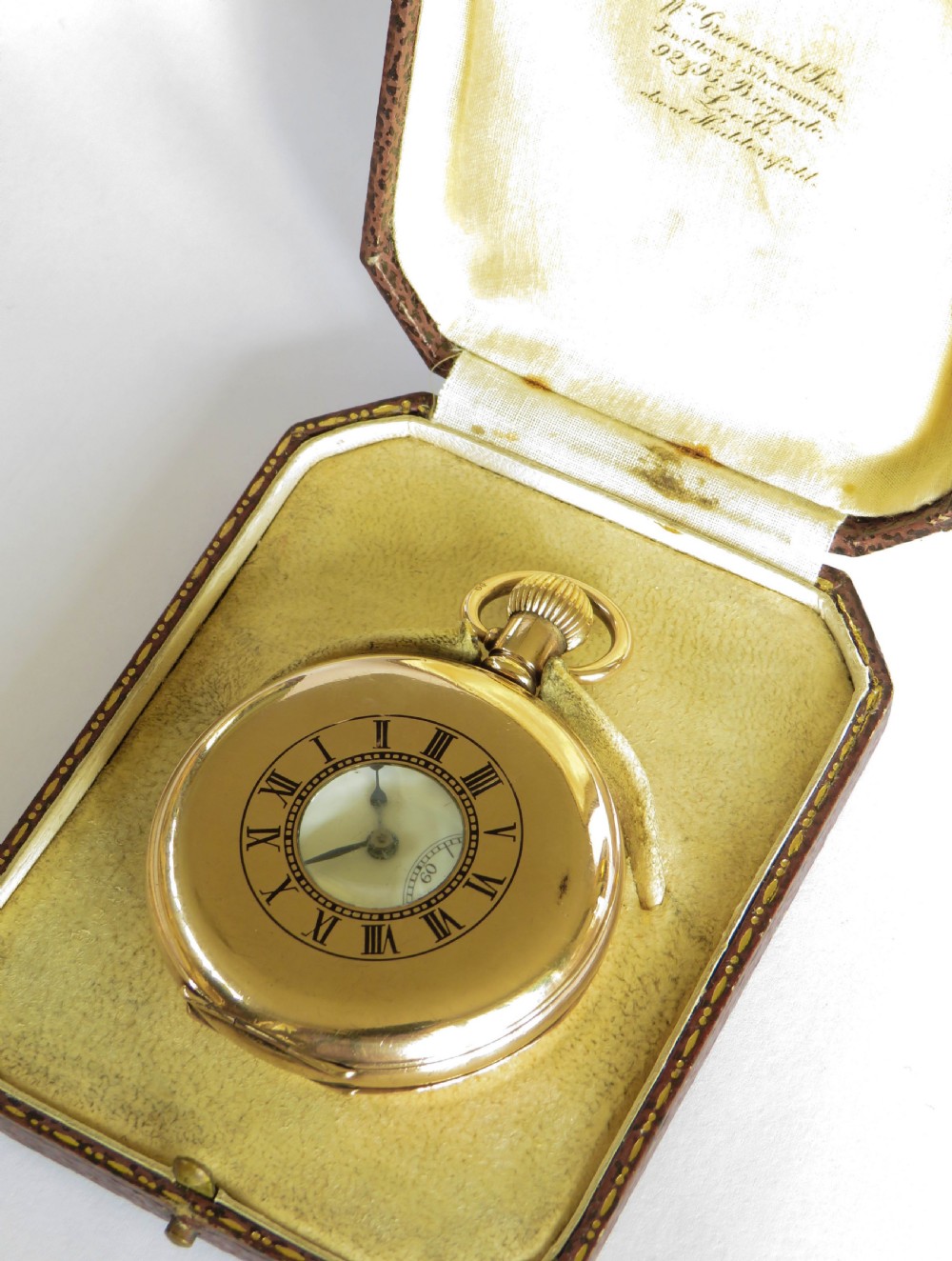 Antique Syren half hunter pocket watch