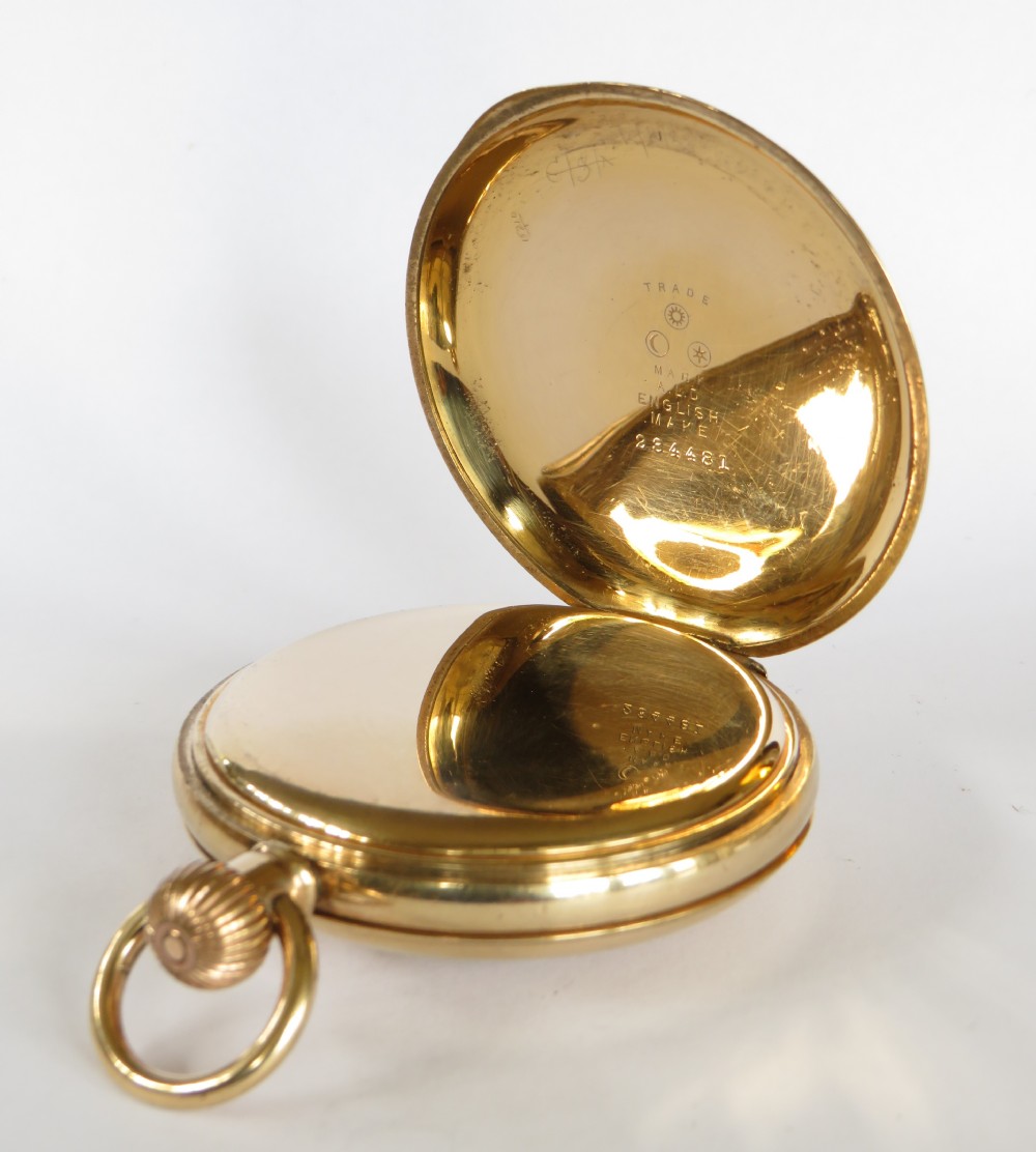 Antique Omega half hunter pocket watch, c1900 View VII