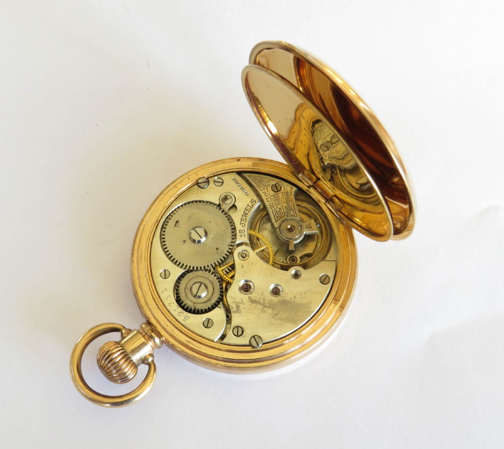 Antique Swiss full hunter pocket watch View III