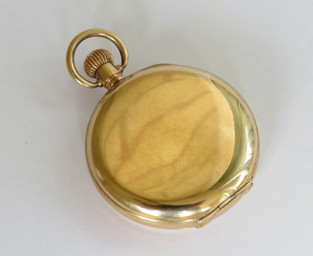 Antique Swiss full hunter pocket watch View V
