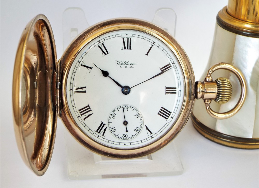 Waltham full hunter pocket watch, 1922.