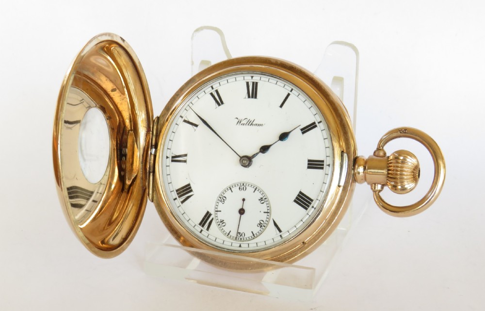 1903 Waltham Traveler half hunter pocket watch View II