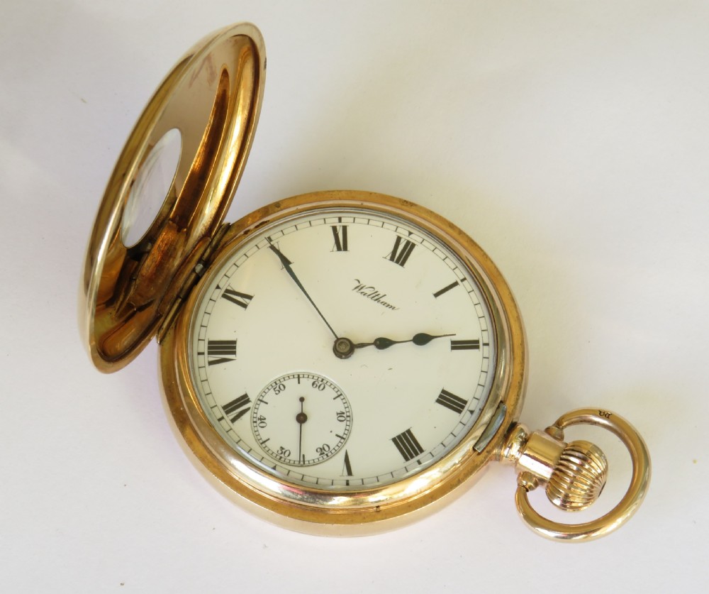 1903 Waltham Traveler half hunter pocket watch View III
