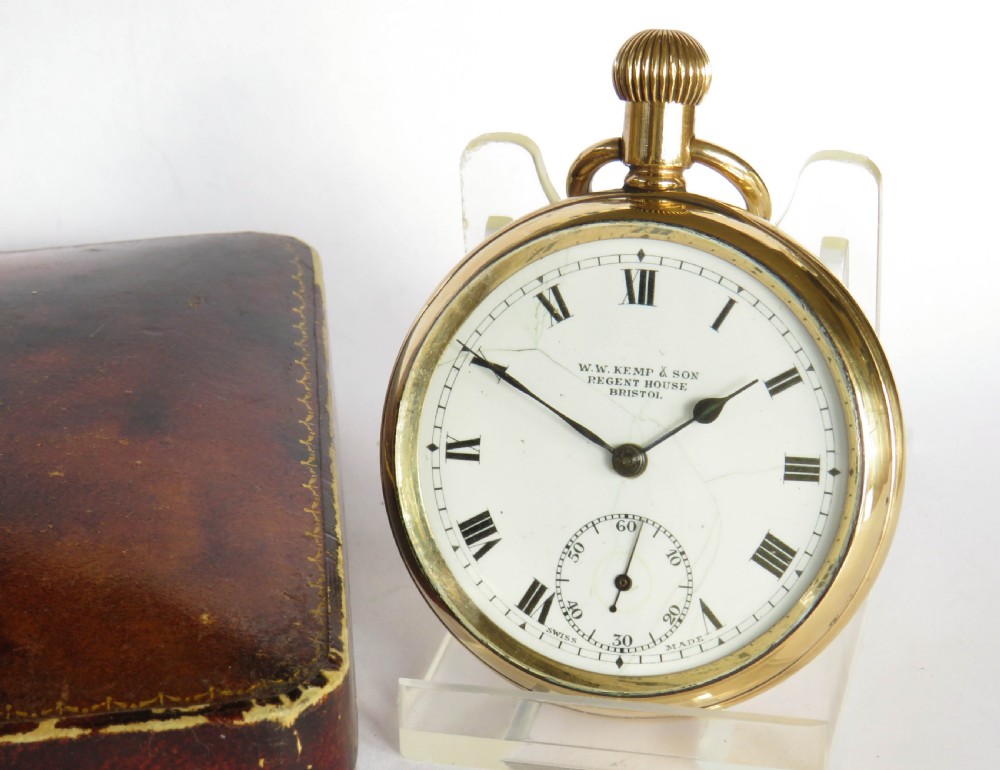 1930s Swiss pocket watch with original box