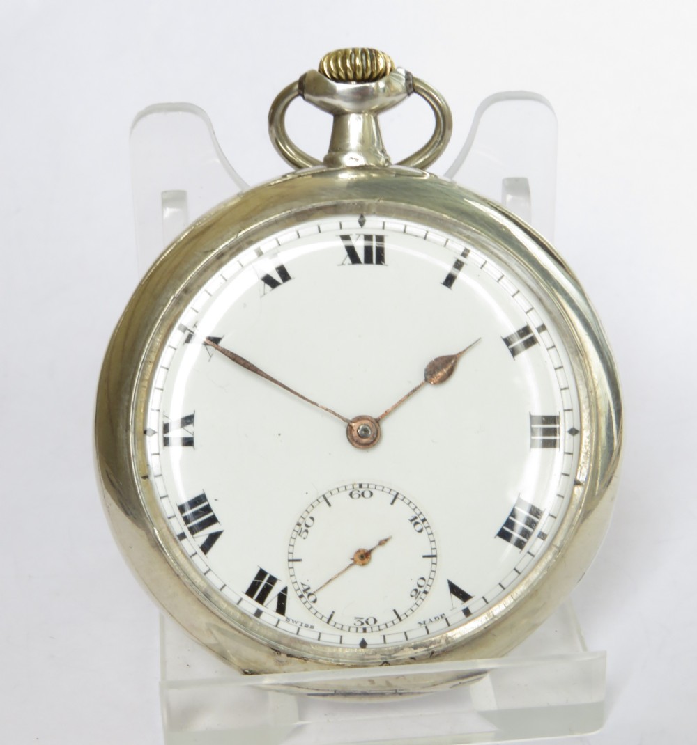 Antique Omega pocket watch, c1910s View II