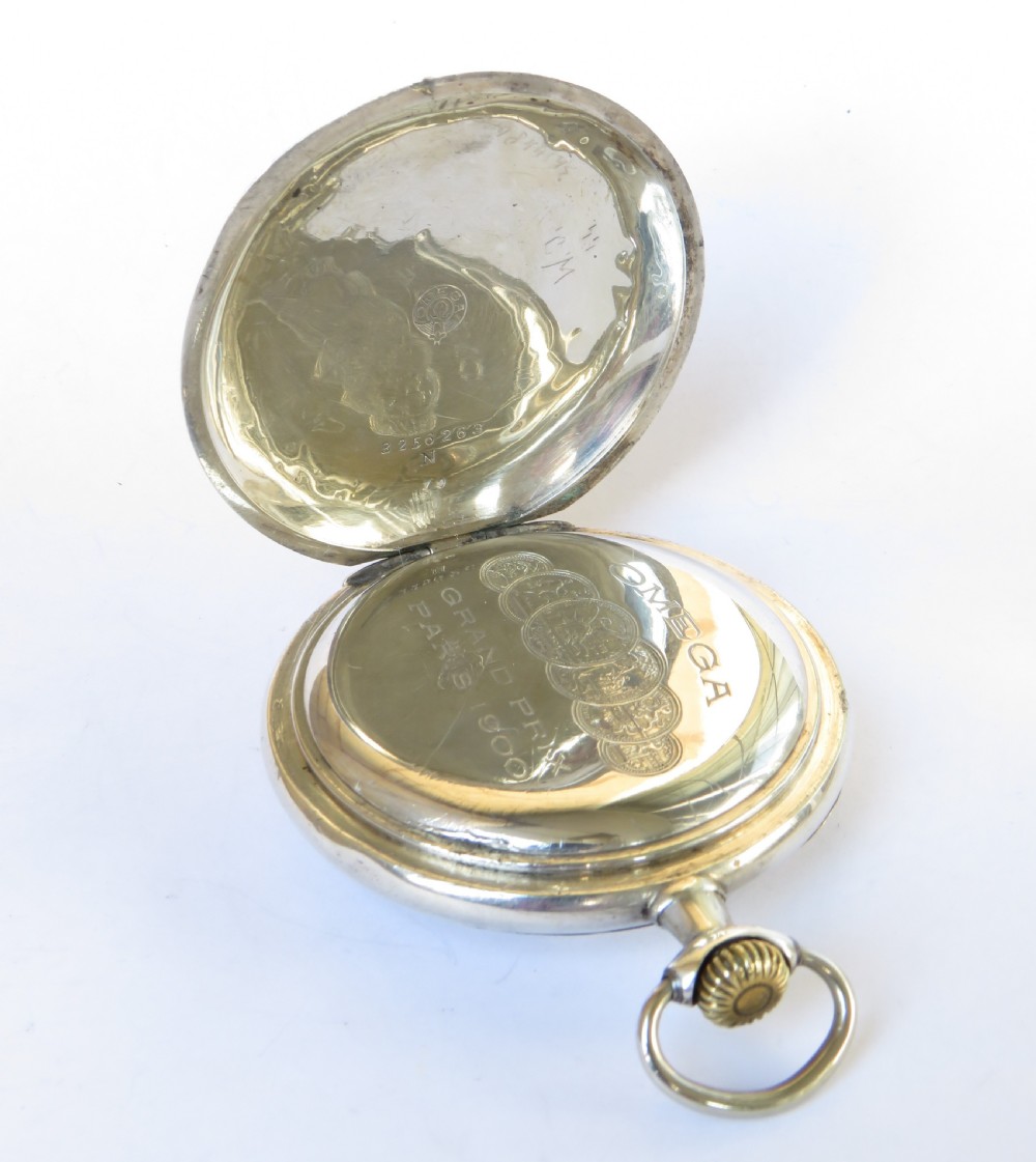 Antique Omega pocket watch, c1910s View V