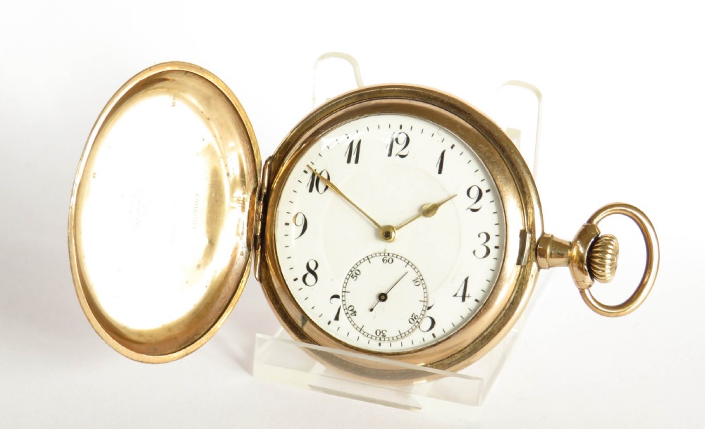 Revue full hunter pocket watch by Thommen