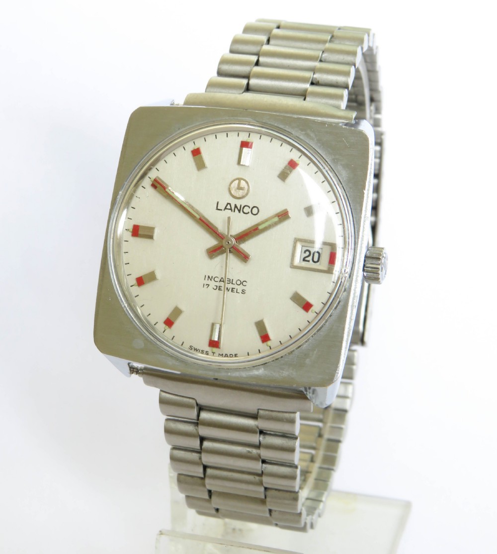 Gents retro 1960s Lanco wrist watch