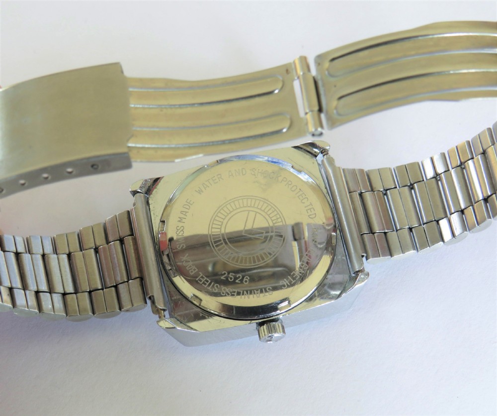 Gents retro 1960s Lanco wrist watch View IV