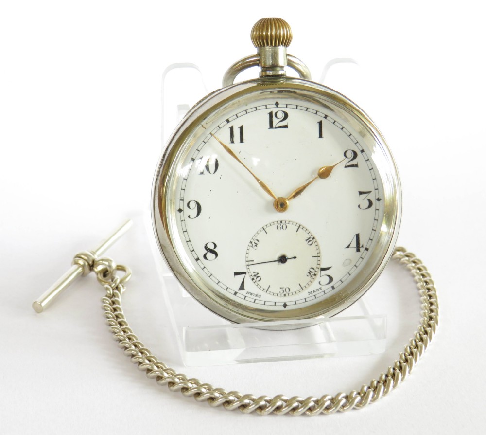 1930s Revue pocket watch and chain View II