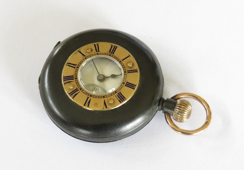 Antique gun metal and gold Omega pocket watch
