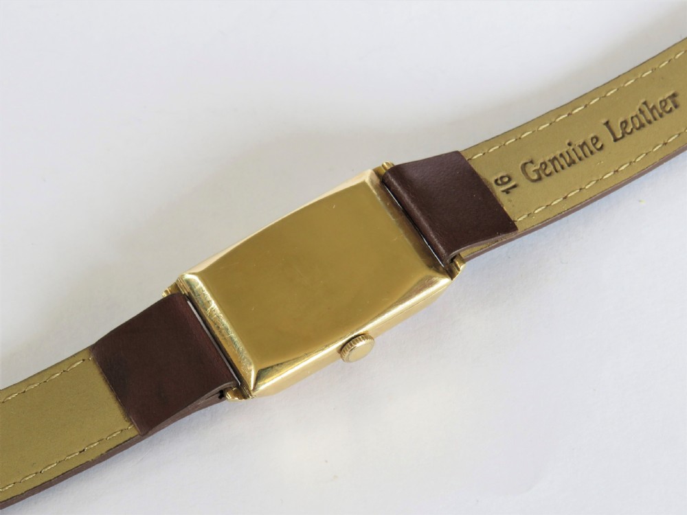 Gents 9ct gold Cyma wrist watch for J W Benson View V
