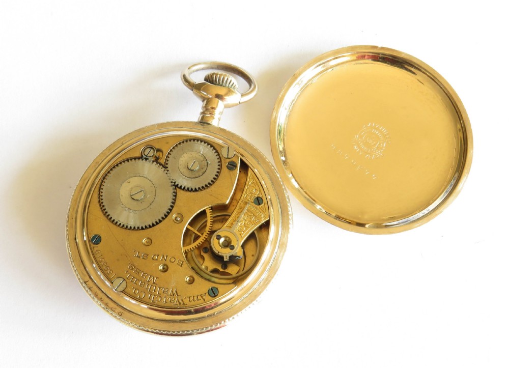 Antique Waltham Bond Street pocket watch, 1904 View III