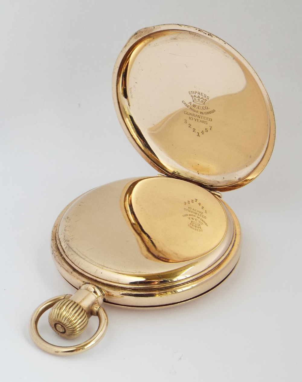 A 1930s Satisfaction full hunter pocket watch by L Tieche Gammeter. View IV