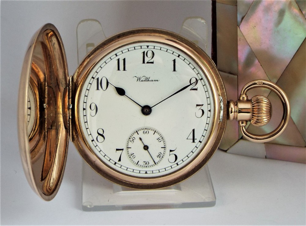 Waltham Marquis full hunter pocket watch, 1914.