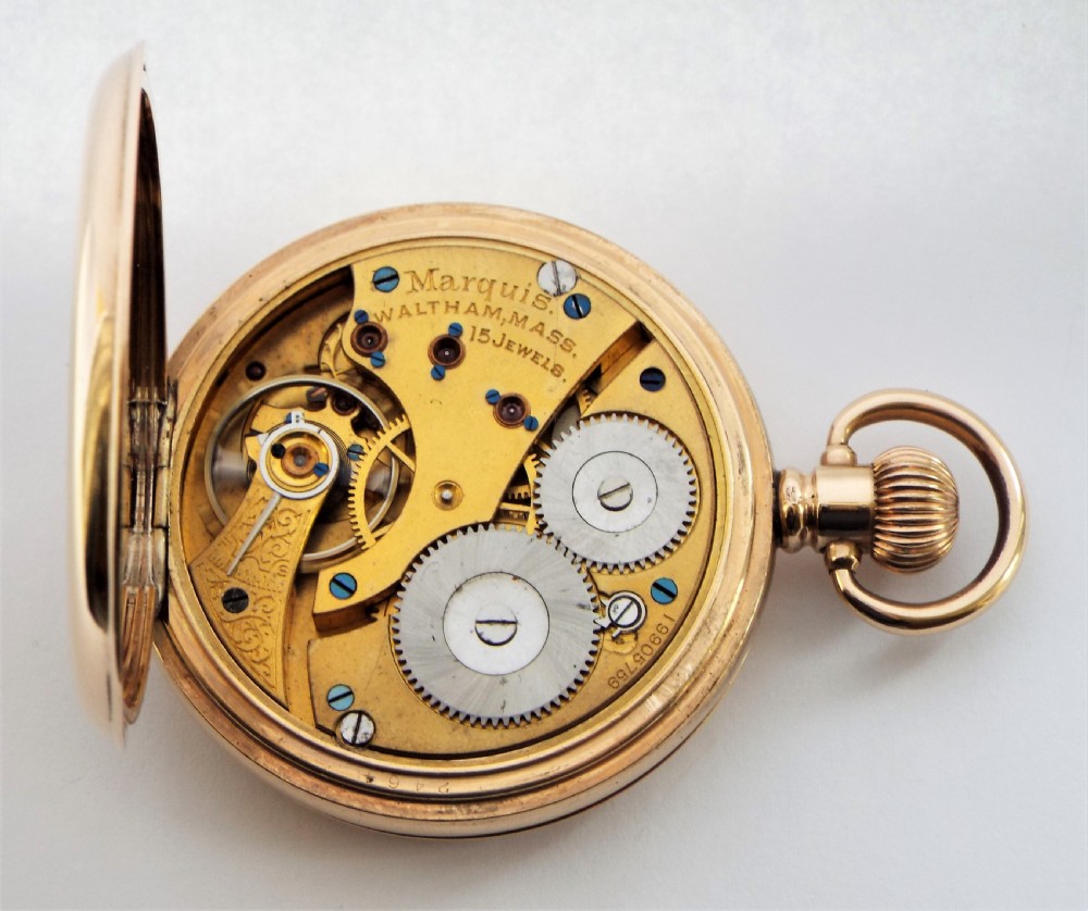 Waltham Marquis full hunter pocket watch, 1914. View VI