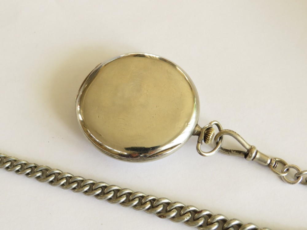 Antique Zenith pocket watch and chain View III
